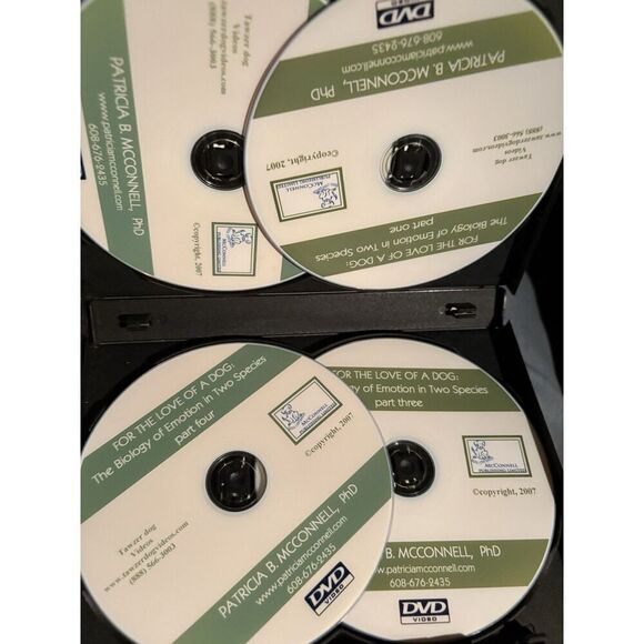 4 DVD Patricia McConnell Seminar Set: For the Love of A Dog Biology of Emotion - Picture 2 of 3